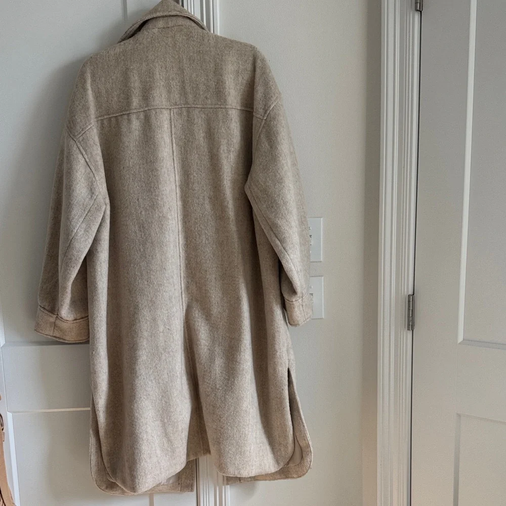 H&M Cream Wool Coat - Picture 10 of 12